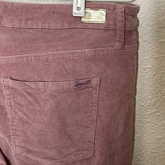 Seventy 7 Dusty Rose Ultra High Rise Skinny Corduroy Pants Sz 16 - Picture 7 of 7